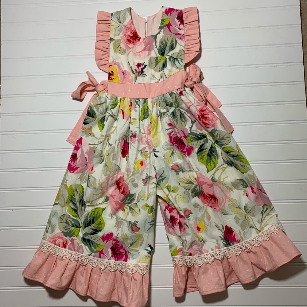 Floral Wide Leg Romper